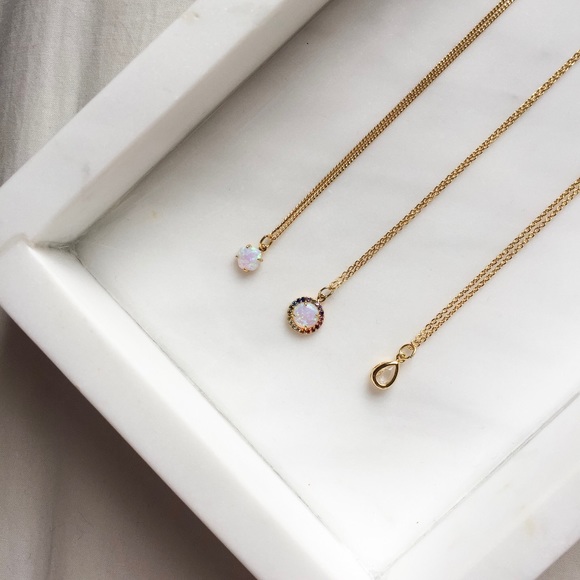 The Lex Line Jewelry - Rainbow Opal Necklace